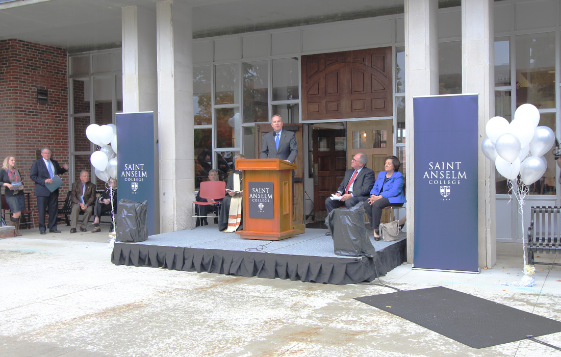 St. Anselm College Holds Ceremonial Groundbreaking Eckman Construction