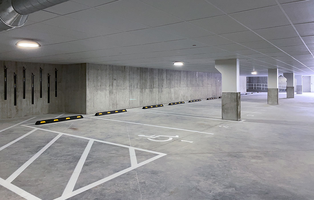 Completed Parking Garage within Ruth Lewin Griffin Place