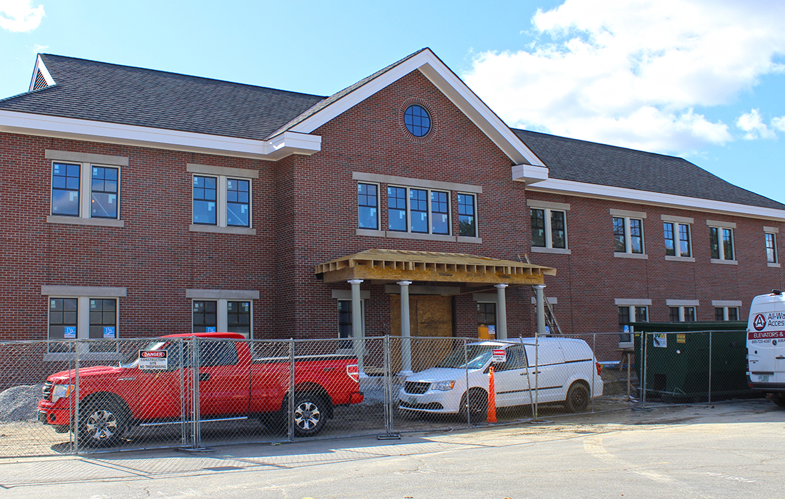The new Saint Anselm College Welcome Center, Eckman Construction Leads the Design/Build team.